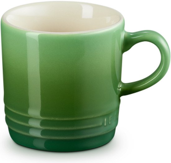 Le Creuset 6 aardewerken koffiebekers Bamboo Green 0,2l