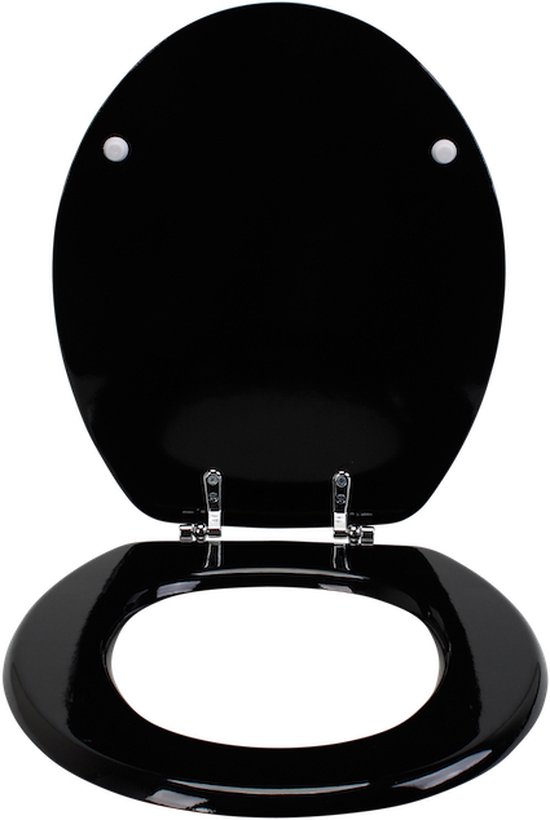 Toiletbril - Met Bevestigingsmateriaal - Zwart - Universele Maat | bol.com