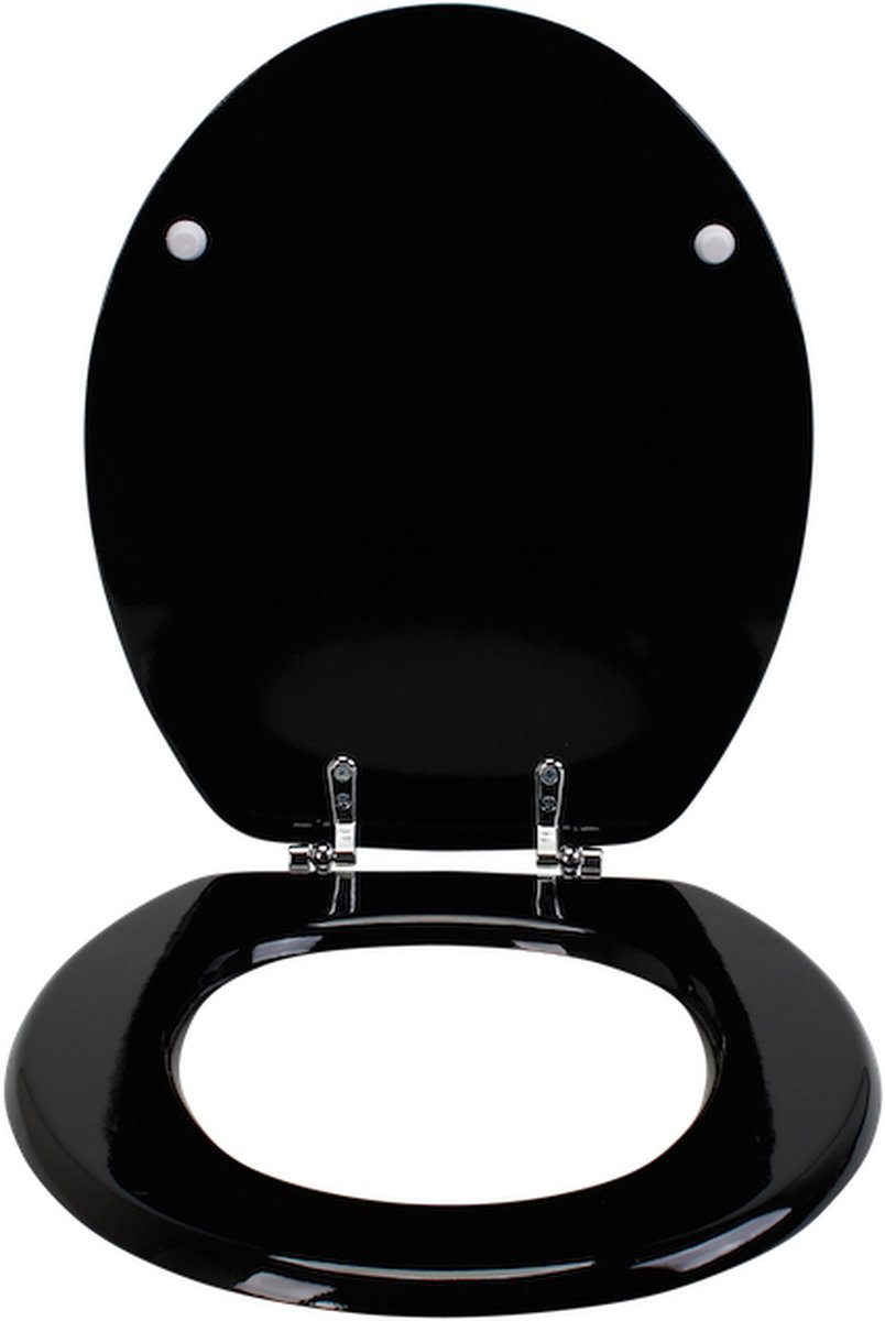 Toiletbril - Met Bevestigingsmateriaal - Zwart - Universele Maat