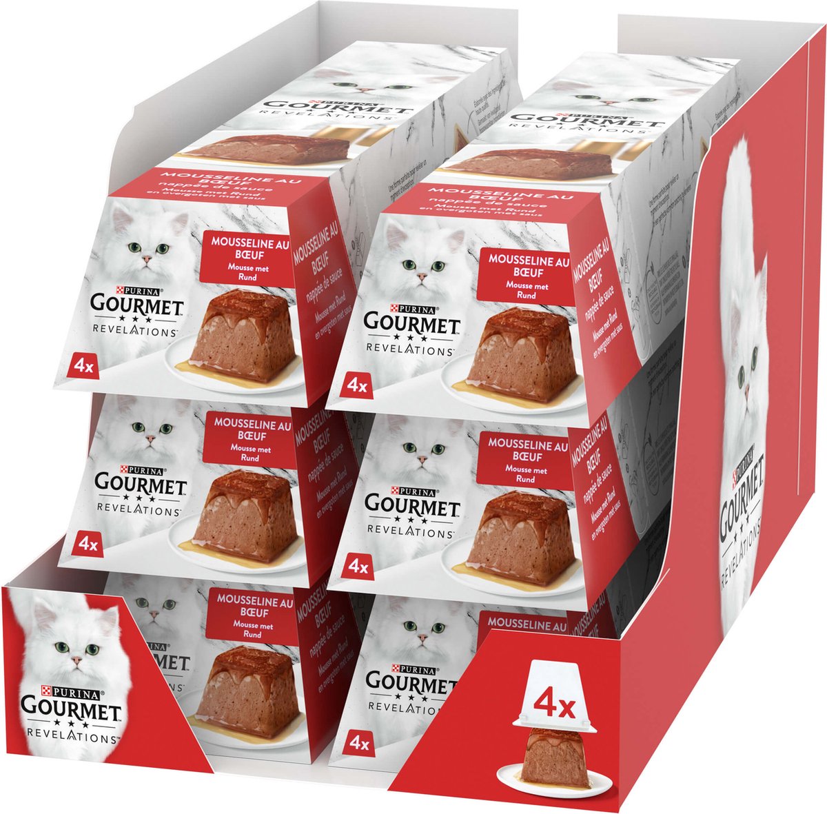 Gourmet Gourmet Revelations - Mousse Rund - Kattenvoer - 4x57g