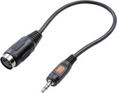 SpeaKa Professional SP-7869840 DIN-aansluiting / Jackplug Audio Adapter [1x Jackplug male 3,5 mm - 1x Diodebus 5-polig