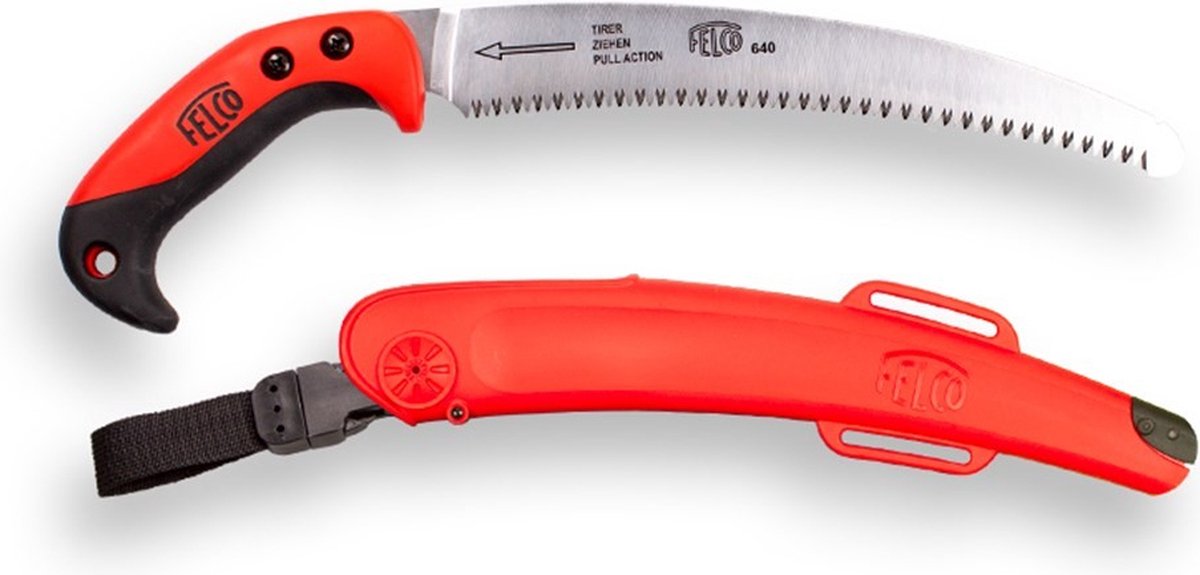 Felco 630 snoeizaag 33 cm gebogen zaagblad en soft touch-handgreep - Groen op Maat
