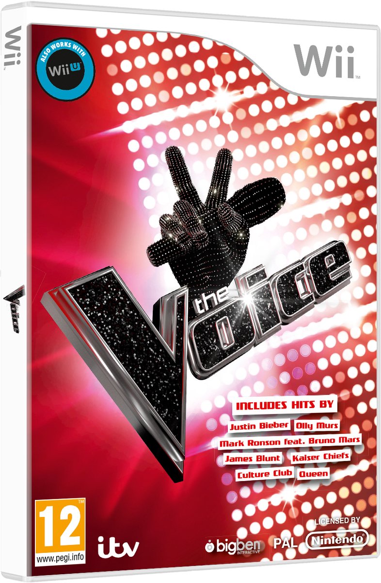 Bigben Interactive The Voice, Wii, Multiplayer modus, 10 jaar en ouder, Fysieke media
