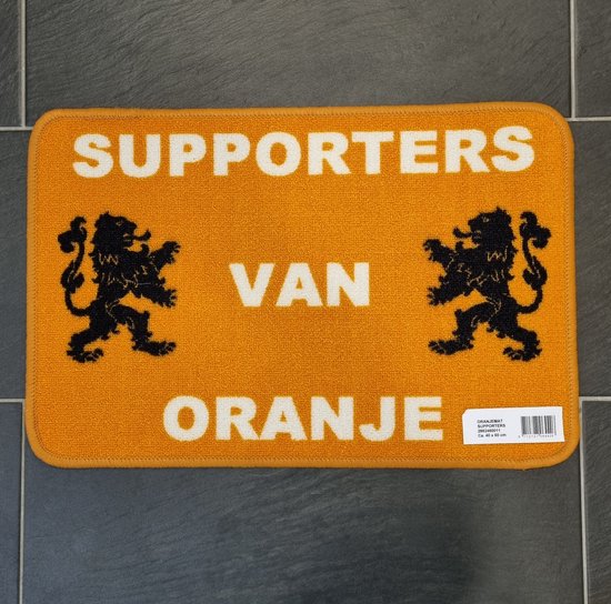 Deurmat - Oranje - Nederland - Voetbal - 40x60 cm -WK