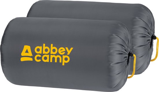 Abbey Camp Slaapzak - 2-pack - Dekenmodel - Grijs - 210 x 85 cm van Abbey Camp — afbeelding 5