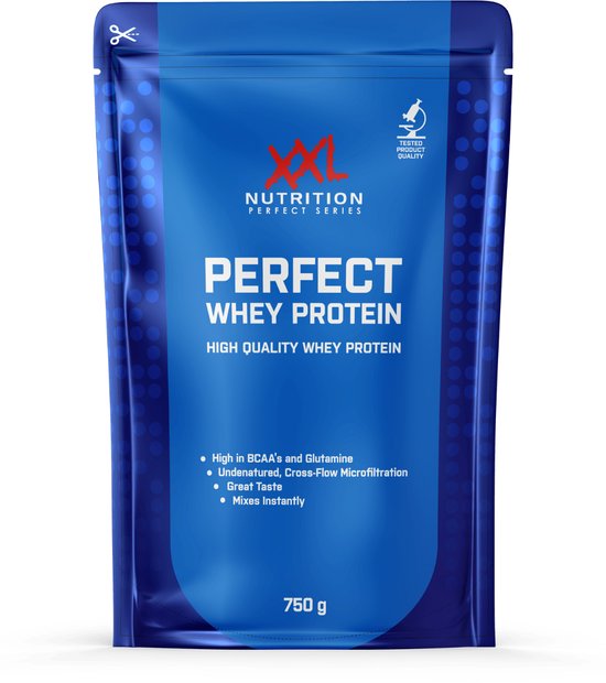 XXL Nutrition - Perfect Whey Protein - Eiwitpoeder, Proteïne poeder, Eiwitshake, Proteïne Shake - Yoghurt Framboos - 750 gram