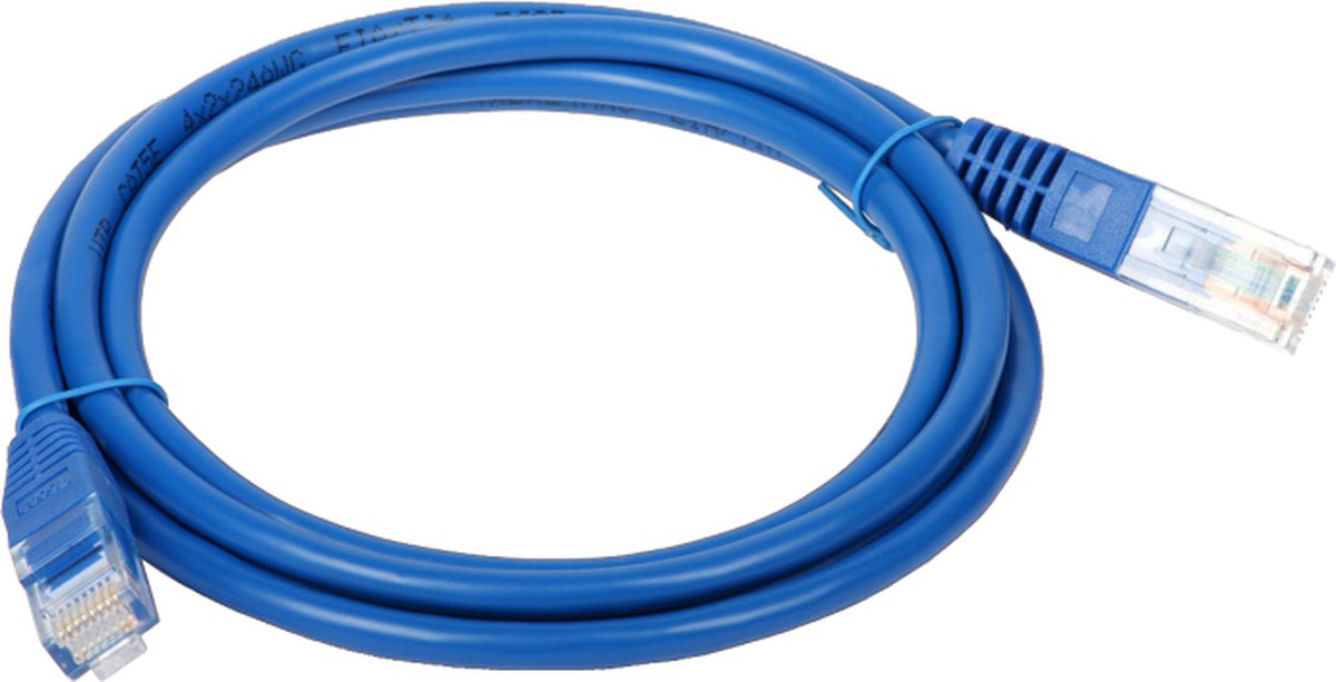 Alantec KKU5NIE0.5 netwerkkabel Blauw 0,5 m Cat5e U/UTP (UTP)