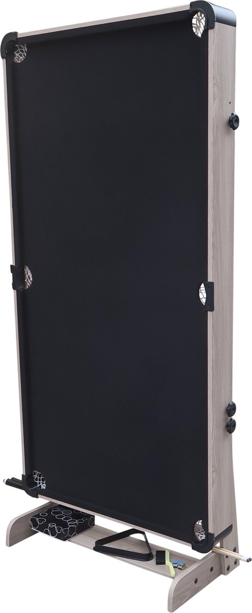 Cougar Hustle XL opklapbare Pooltafel Eiken/Zwart - 6ft. Pooltafel voor thuis - Poolbiljart tafel inclusief één set poolballen, triangel, 2 keuen, biljartkrijt en een borstel - 183x91x79cm van Cougar — afbeelding 5