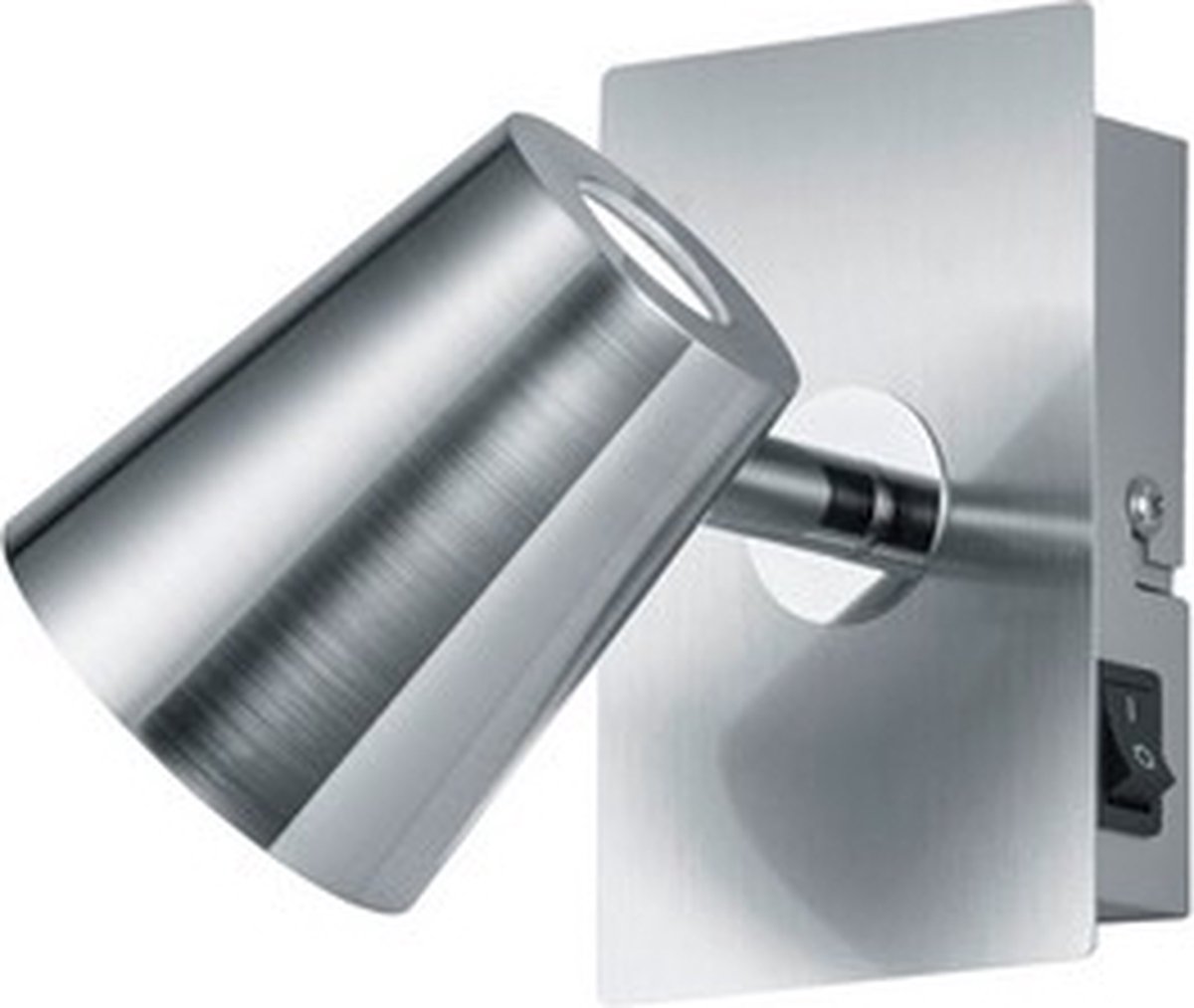 TRIO Leuchten Spot Coupe 1 - Plafond spot - 1 lichts - D 155 mm - staal