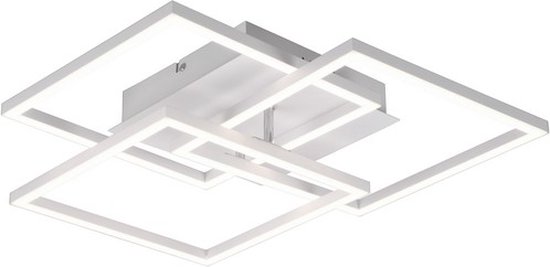 Foto: Reality mobile plafondlamp wit mat incl 1x smd 27w afstandsbediening geintegreerde dimmer zwenkbaar traploos instelbare lichtkleur nachtlampje dimbaar met schakelaar niet geschikt voor externe dimmer geheugenfunctie