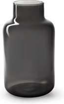 WL Plants Vaas Gigi - Zwarte Vaas voor binnen - Glazen Vaas - Bloemenvaas - H35x Ø13cm - Vaas Glas - Vaas Zwart - Zwarte Bloemenvaas - Handgemaakt en Extra goed verpakt!