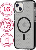 Tech21 Evo Check - iPhone 14 Plus hoesje - Flexibel schokbestendig telefoonhoesje - Geschikt voor MagSafe - Slate Grey - 4,9 meter valbestendig