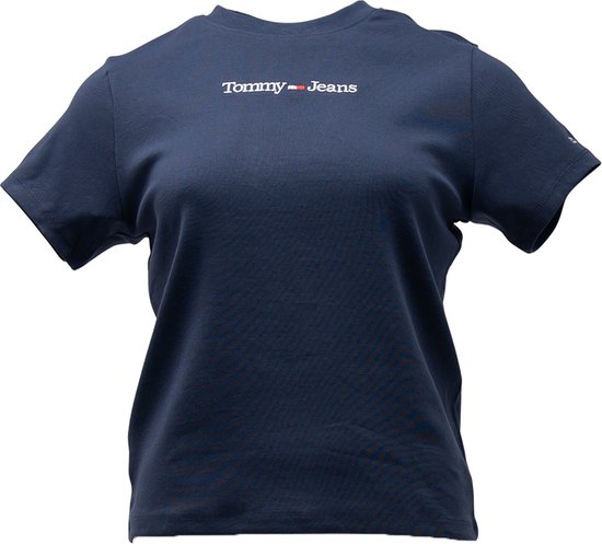 Tommy Hilfiger TJW BABY SERIF LINEAR SS T-shirt - Blauw - Maat XS bol.com