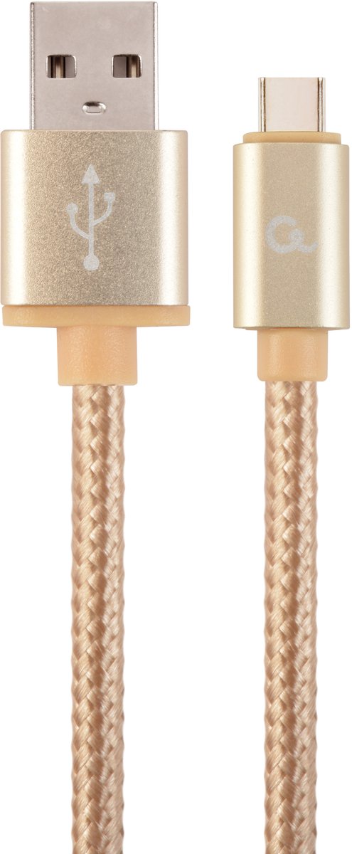 Gembird CCB-MUSB2B-AMCM-6-G USB-kabel 1.8 meter USB 2.0 USB A USB C Goud