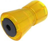 133x58,5 mm kielrol oranje/geel 17 mm naafdiameter - PU materiaal