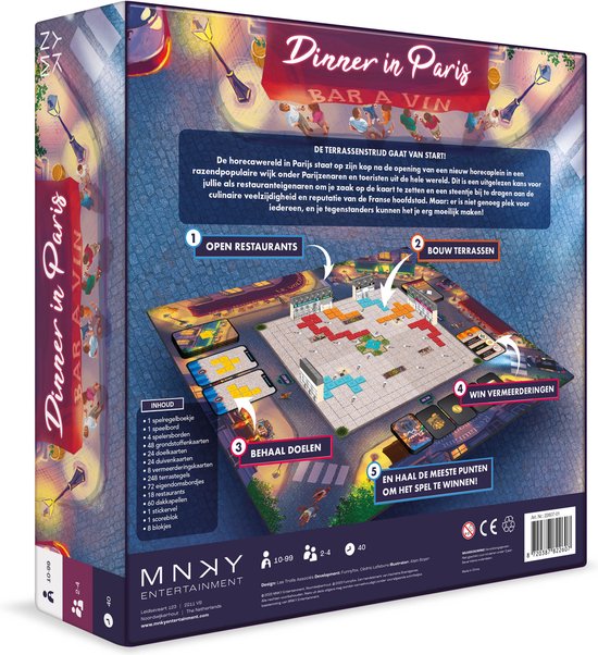 Dinner in Paris - Bordspel. 10+