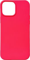 Casemania Hoesje Geschikt voor Apple iPhone 13 Pro Max Neon Roze - Extra Stevig Siliconen Back Cover