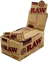 RAW Connoisseur Organic 1 1/4 Size + tips Vloei - Vloeipapier - Rolling paper (Smoking) - Korte Vloei - 24 Stuks/ Display
