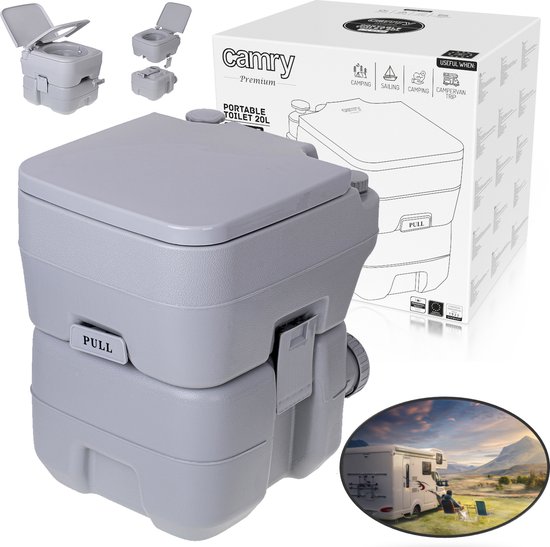 Camry - Camping Toilet - Mobiel toilet van 20 liter met 13L spoelwatertank