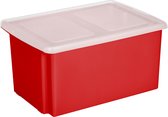Sunware opslagbox 51 liter rood 59 x 39 x 29 cm met afsluitbare deksel