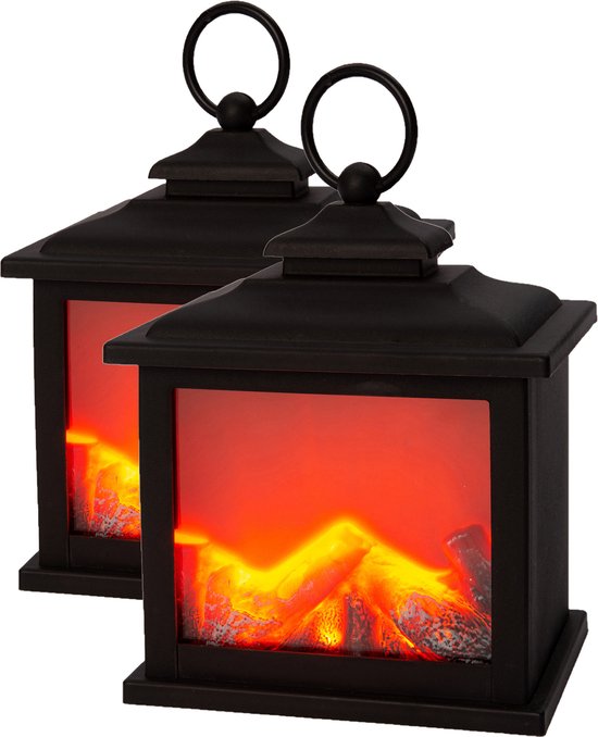 Outdoor Open haard Lantaarns | Draagbare LED Brandlamp