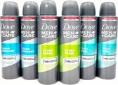 Dove Deodorant Mix Voordeelpakket 6 stuks - Clean Comfort - Extra Fresh - Talc Feel