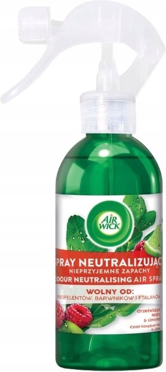 Geur neutraliserende spray Verfrissend Framboos & Limoen 237ml