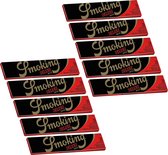 Smoking Deluxe King Size Rolling Papers – Vloeipapier - Rolling Papers - Zwarte Vloei -  Lange vloei – 10 stuks