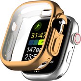By Qubix Apple Watch Ultra TPU case - Volledig beschermd - Rosé goud - Geschikt voor Apple Watch 49mm (Ultra) hoesje - screenprotector - Bescherming