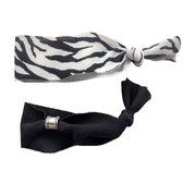 Little Bijoux-armband Ibiza black zebra