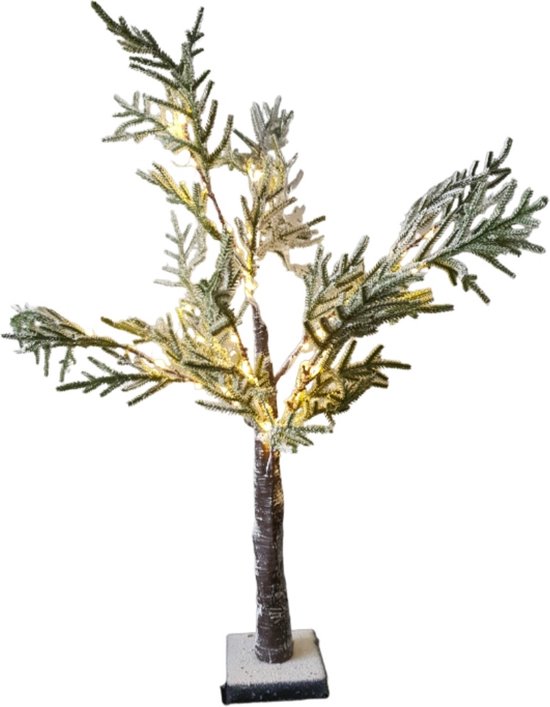 Luca Lighting Boom bruin frosted klassiek wit 40led werkt op