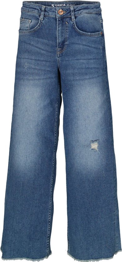 GARCIA Annemay Meisjes Wide Fit Jeans Blauw - Maat 152 | bol.com