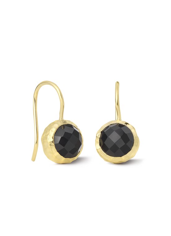 Casa Jewelry Boucles d'oreilles pendantes d'Oreilles Amalfi Onyx - Plaqué Or