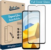 Xiaomi Poco M5 screenprotector - Full Cover - Gehard glas - Zwart - Just in Case
