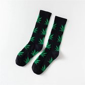 Wiet sokken - Weed socks - Cadeau - Sokken - Groen - Unisex - One size - 36-46
