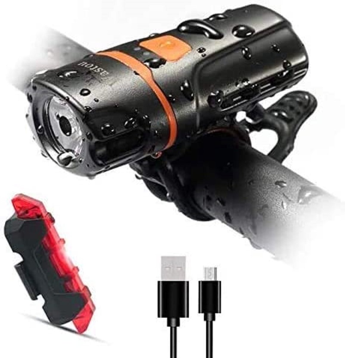 Fietslamp – fiets verlichting – duurzaam – waterbesteding - Bicycle light  - waterproo
