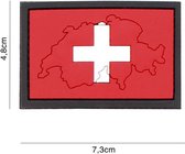 Embleem 3D PVC Zwitserland met Contour