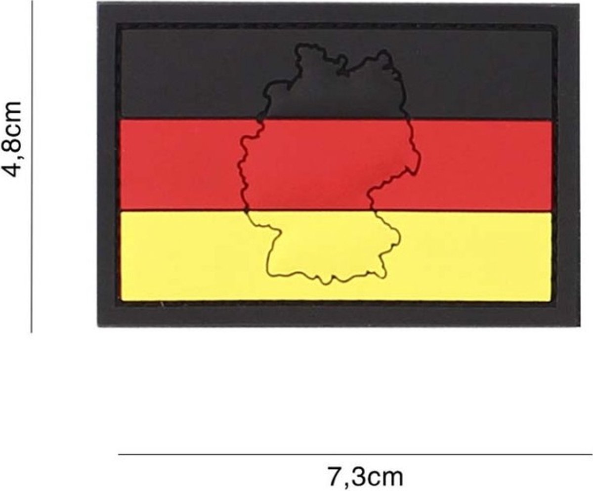 Embleem 3D PVC Duitsland met Contour