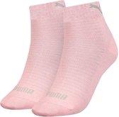 Puma Quarter (2-pack) - dames hoge enkelsokken - roze - Maat: 39-42