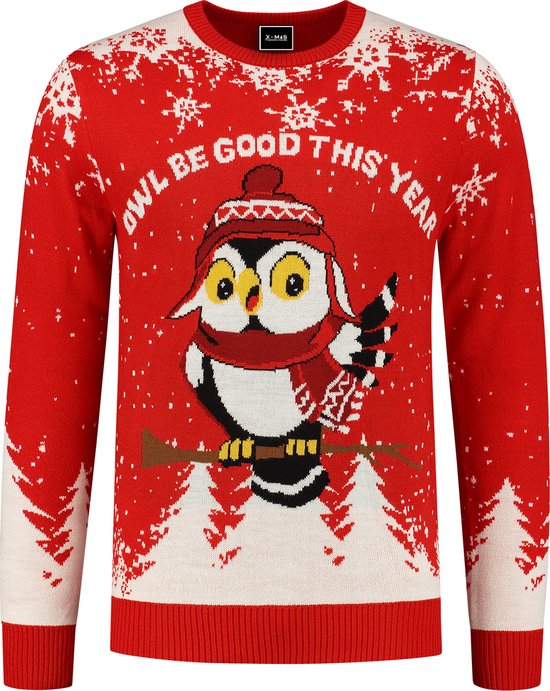 Foute Kersttrui Dames & Heren - Owl Be Good This Year - Kerstcadeau Volwassenen - Dames en Heren - Maat 3XL