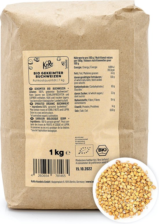KoRo | Sarrasin germé biologique | 1 kg