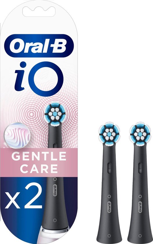 Oral-B IO Gentle Care Opzetborstel 2 Stuks Zwart | bol.com
