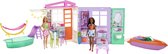 Bol.com Barbie - Zomerhuis met zwembad boot en hangmat - Barbie huis aanbieding