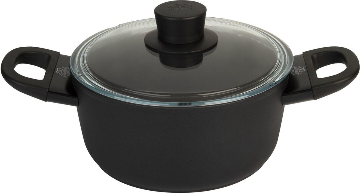 BALLARINI 75002-920-0 steelpan Rond Zwart