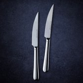 Royal Van Kempen & Begeer - Couteau à steak - Set de 2 pièces - Caractéristiques : Set de couteaux à steak - 0 pièces - Longueur : 231 mm - Matériau : Couteaux à steak - Haute brillance - Utilisation et entretien : Passe au lave-vaisselle