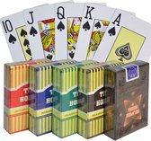 Texas Hold'em - Cartes de poker professionnelles 100 % plastique | 100% imperméable | jouer aux cartes | jeu de cartes | poker | dimensions officielles des cartes de poker | Or / Jaune