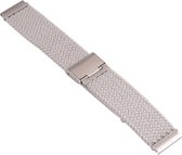 Bandje van gevlochten nylon - geschikt voor Samsung Galaxy Watch 6 / Watch 6 Classic / Watch 5 / Watch 5 Pro / Watch 4 / Watch 4 Classic - offwhite