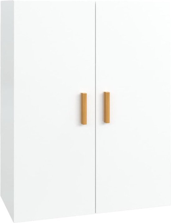 vidaXL Hangkast 80x39x40 cm bewerkt hout wit