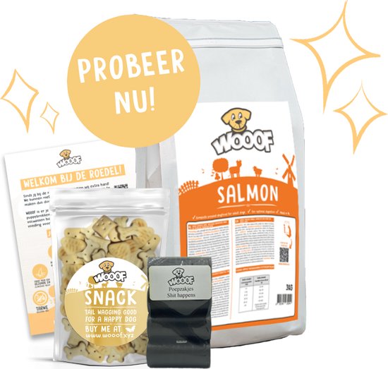 WOOOF zalm - Probeerpakket