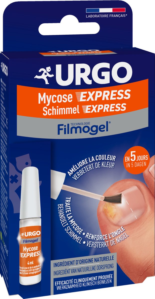 Goedkoopste URGO Filmogel® Express Schimmelnagels - 4ml - Snelle Behandeling met Verbeterde Resultaten in 5 Dagen
